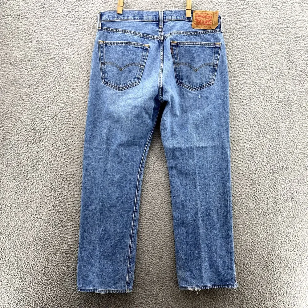 Levis 501 XX Jeans Men 34x28* Whisker Straight Button Fly 90s Streetwear Classic